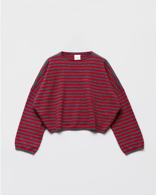 CELINE STRIPE Pull fin large RIPE FIG + TUSCANY