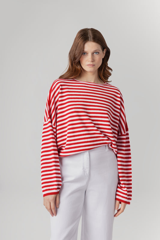 CELINE STRIPE - MOLTON LAVA & PINKY