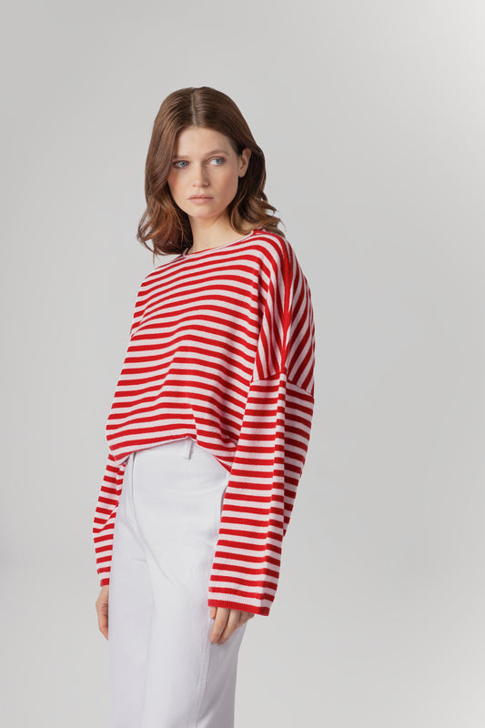 CELINE STRIPE - MOLTON LAVA & PINKY