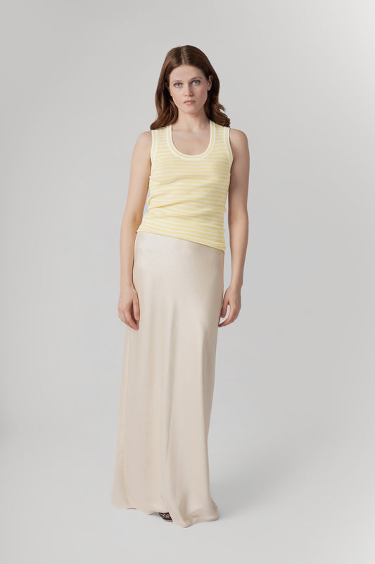 MING STRIPE - BUTTER & WHITE