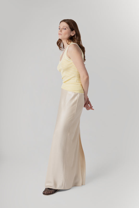 MING STRIPE - BUTTER & WHITE