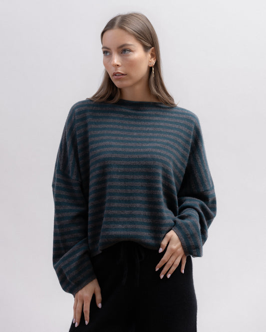 CELINE STRIPE Pull fin large ligne CASTLE ROCK + WYCH ELM