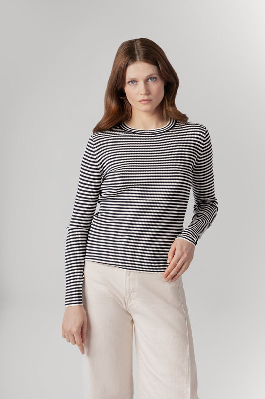 YONNY STRIPE - CREAM & NAVY