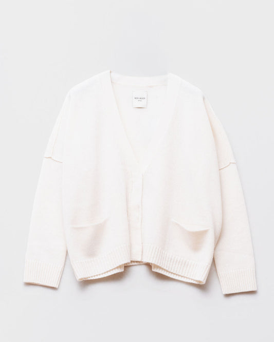 Cardigan poche LILY ECRU