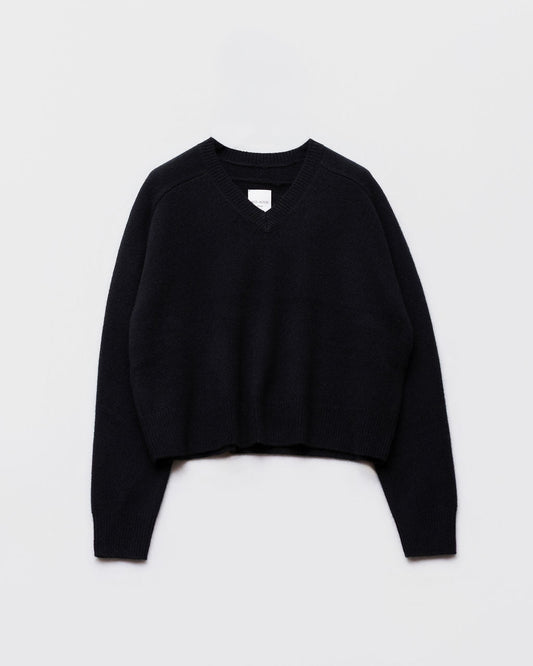 Pull Gros col V BLACK