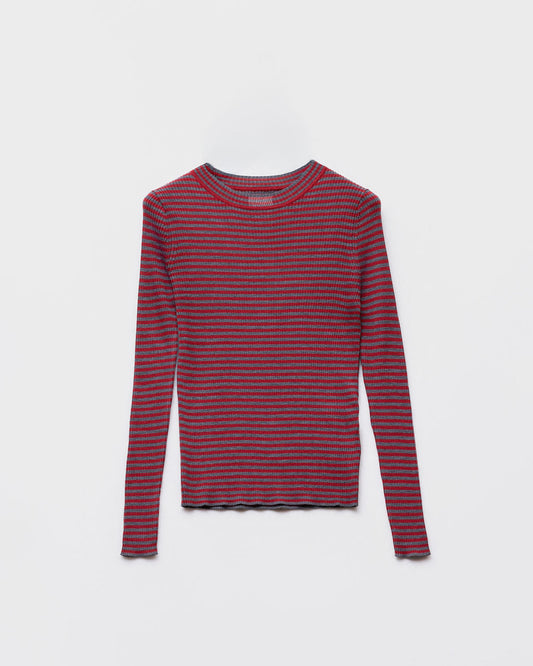 Pull fin ML DARK GREY + WINE